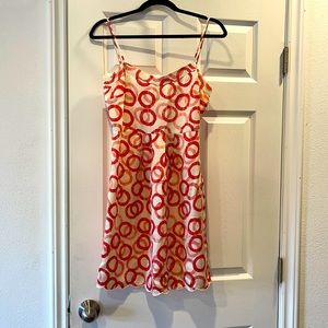 JUICY COUTURE dress white & red FULLY LINED size 4 in excellent condition